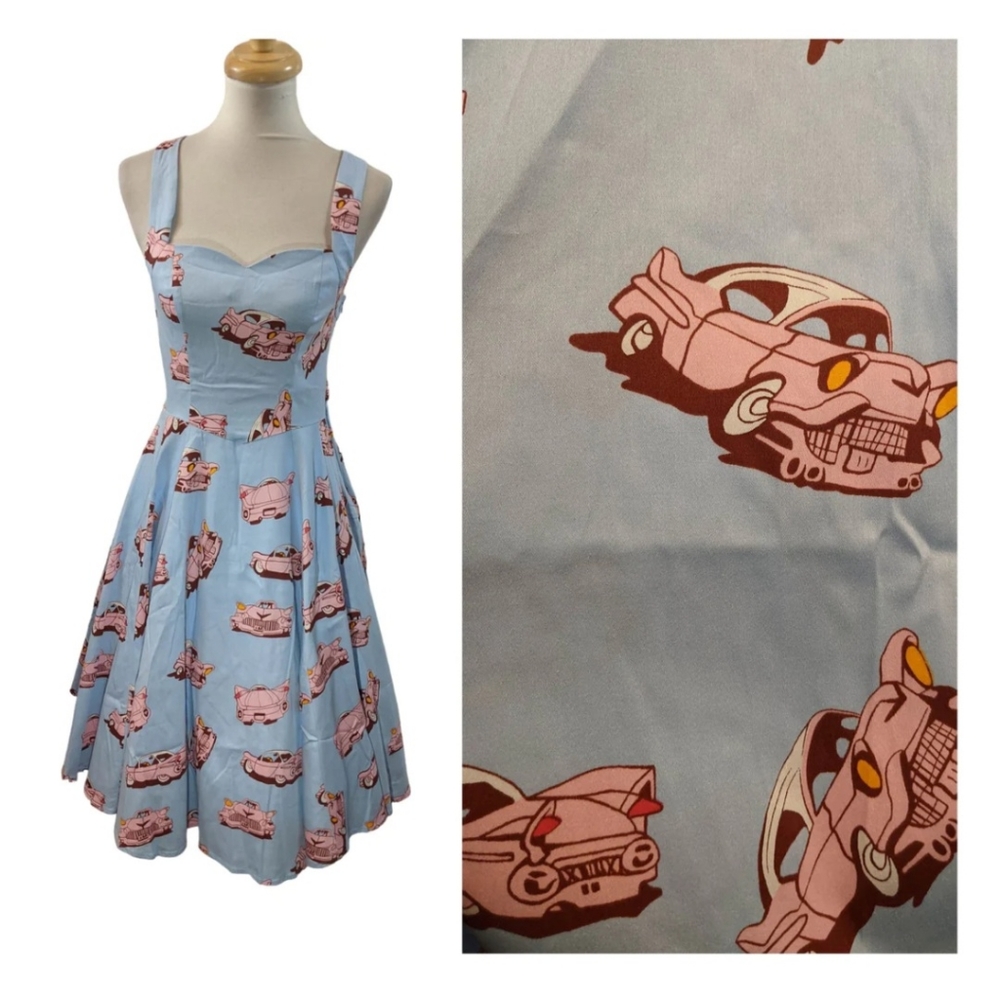 Cadillac car hop halter dress